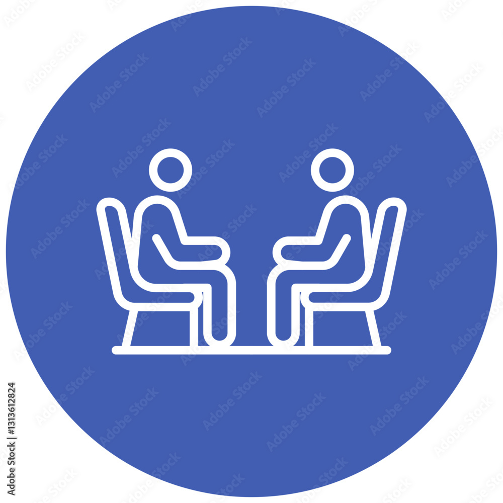 Anxiety Counseling Vector Icon Anxiety Counseling Vector Icon