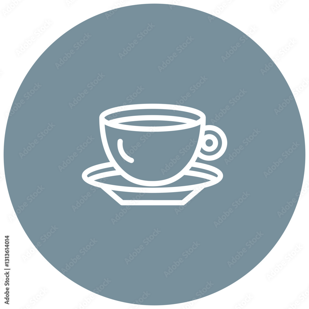Monsoon Chai Vector Icon Monsoon Chai Vector Icon