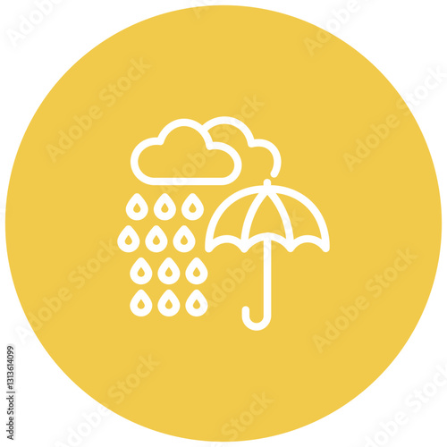 Monsoon Gathering Vector Icon