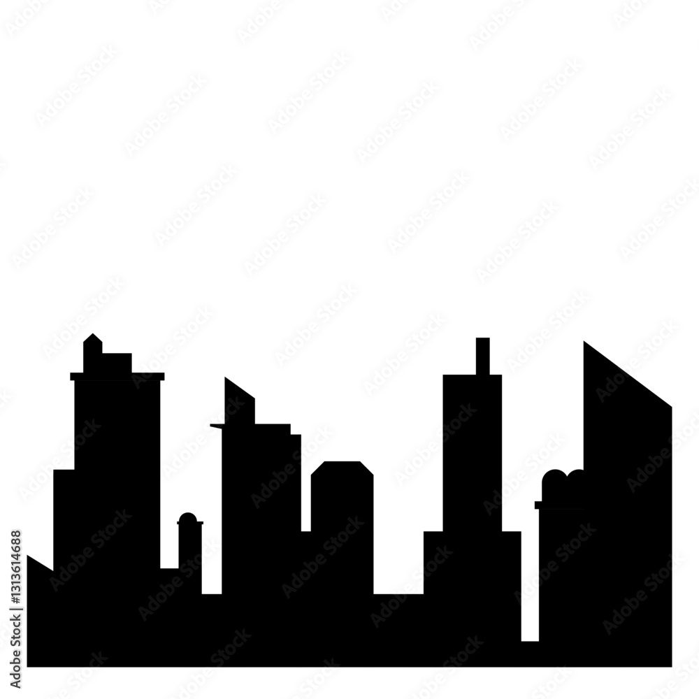 Obraz premium Urban Skyline Silhouette