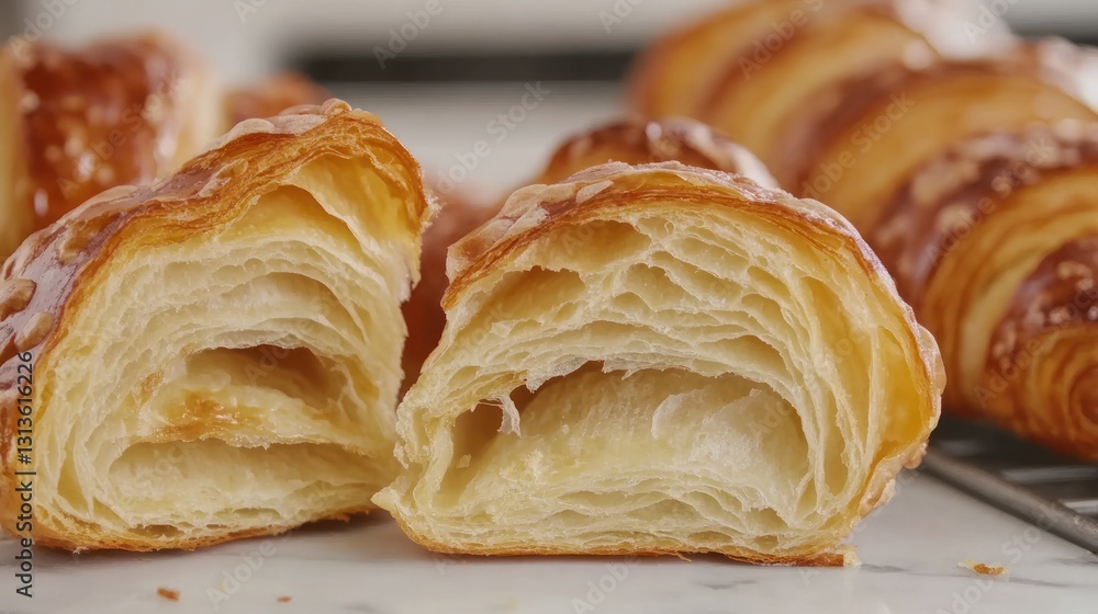 Golden Brown Croissant, Flaky Layers, Delicious Pastry, Bakery Delight, Perfect Breakfast, French Delicacy, Buttery Goodness Golden Brown Croissant, Flaky Layers, Delicious Pastry, Bakery Delight, Perfect Breakfast, French Delicacy, Buttery Goodness