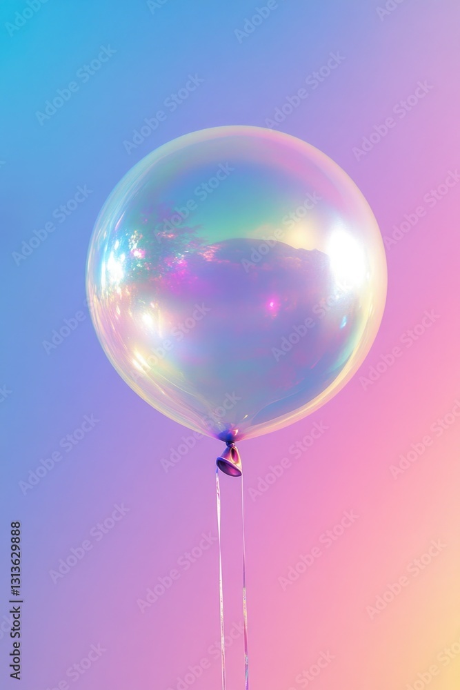 Floating bubble balloon with transparent and colored material, perfect for events or as a whimsical gift. Floating bubble balloon with transparent and colored material, perfect for events or as a whimsical gift.