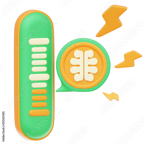 Stress Level 3d illustration