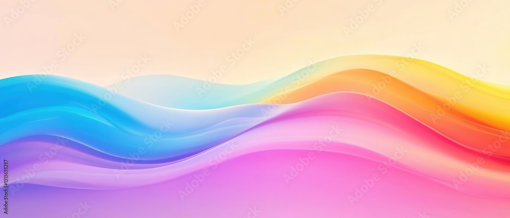 Abstract pastel waves flowing in bright colors creating a serene and tranquil background ideal for creative projects and artistic designs Abstract pastel waves flowing in bright colors creating a serene and tranquil background ideal for creative projects and artistic designs
