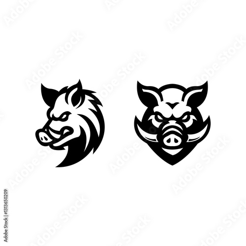 Fotografie vicious pig logo/icon