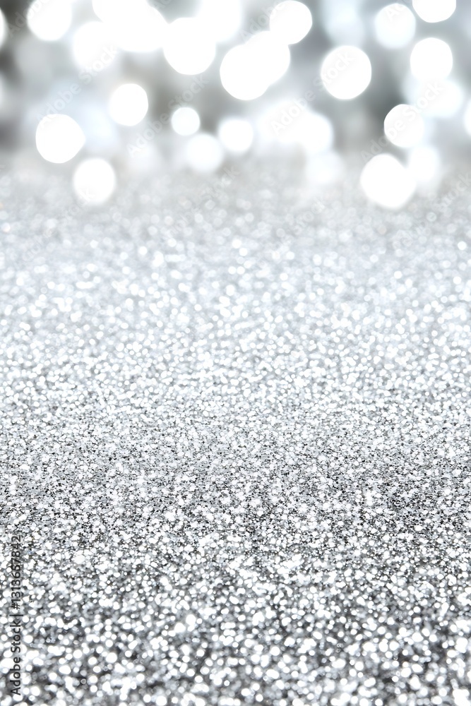 Obraz premium Silvery expanse shimmering with celestial light and ethereal sparkle