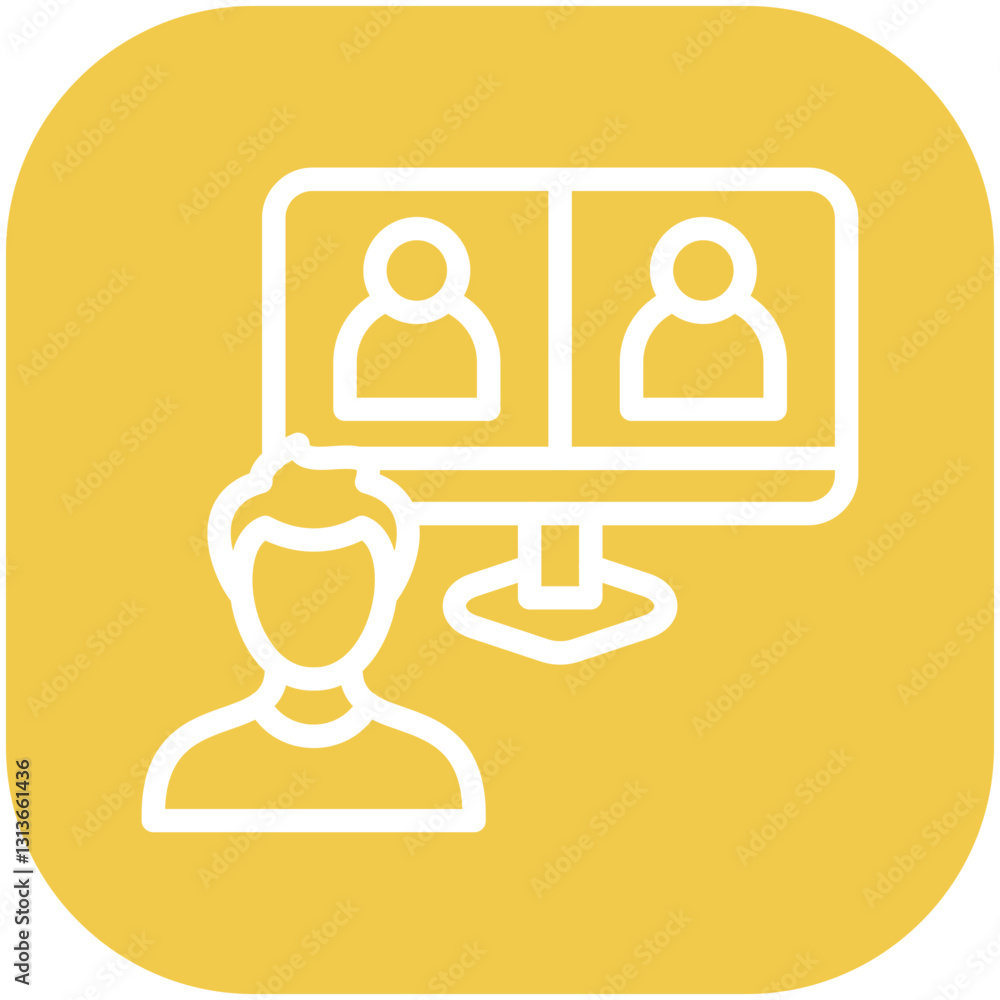 Fotografie Online Meeting Icon