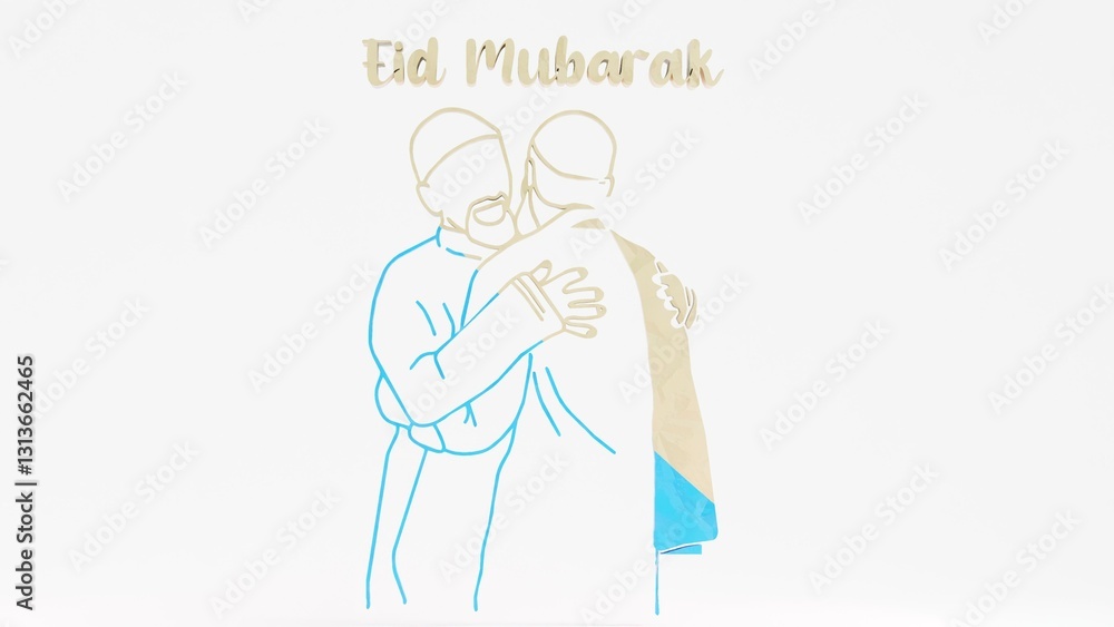 Celebrate Eid Mubarak with this touching image of two Muslim brothers hugging on Eid Day. A perfect symbol of love, faith, and unity. Ideal for Eid celebrations, family bonds, and Islamic holiday proj Celebrate Eid Mubarak with this touching image of two Muslim brothers hugging on Eid Day. A perfect symbol of love, faith, and unity. Ideal for Eid celebrations, family bonds, and Islamic holiday proj