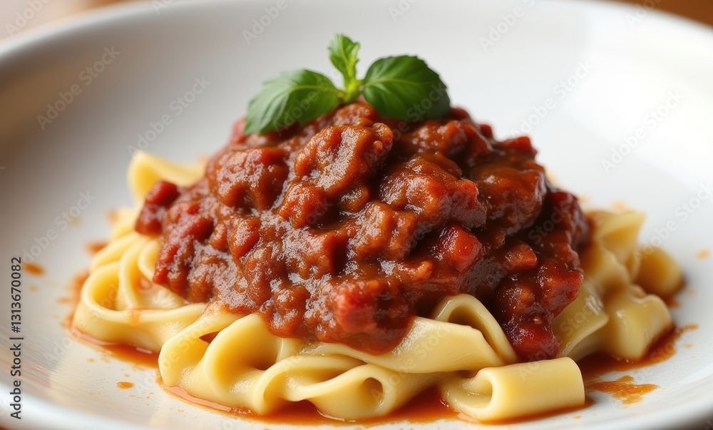 Delicious pasta with rich bolognese sauce Delicious pasta with rich bolognese sauce