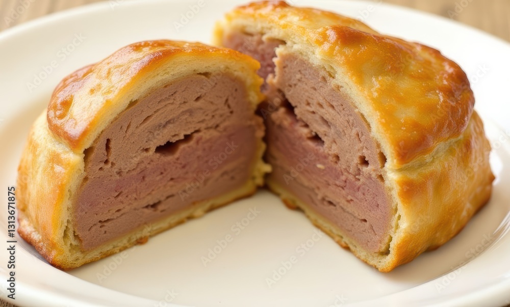 Savory pie filled with meat Savory pie filled with meat