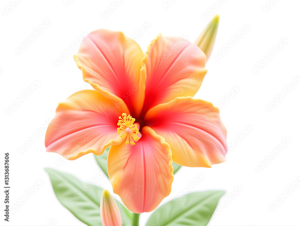 Obraz premium Colorful flower graphic poster PPT background, abstract flower computer wallpaper background