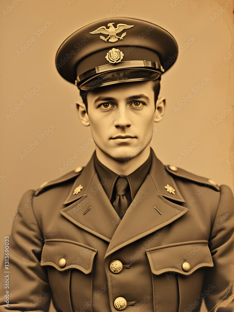 LETTERS AND ANCIENT PHOTOGRAPH OF A MAN IN MILITARY UNIFORM LETTERS AND ANCIENT PHOTOGRAPH OF A MAN IN MILITARY UNIFORM