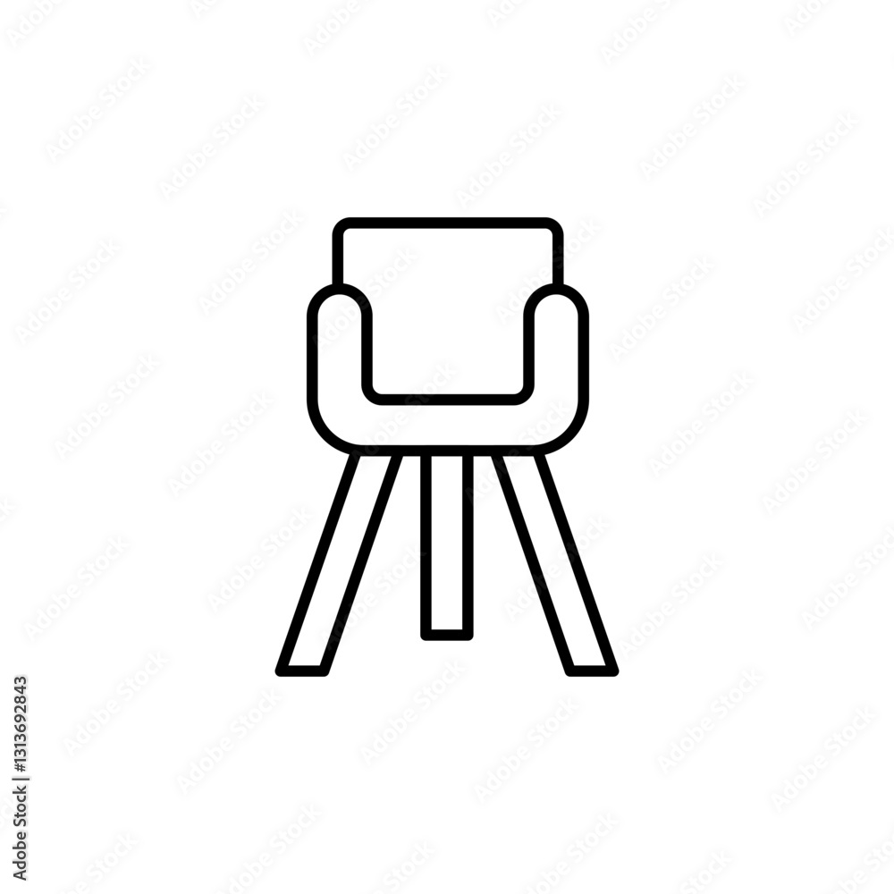 Chair line icon