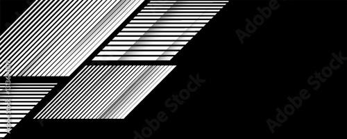 Smooth transition from black to white. Black and white Design element. Abstract northern lights. Striped pattern.