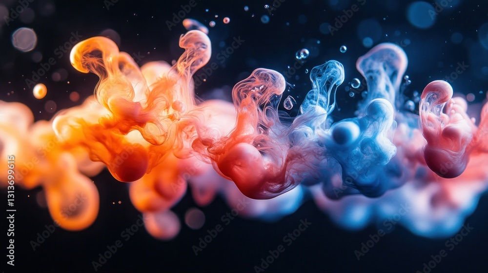 Obraz premium Abstract colorful ink in water