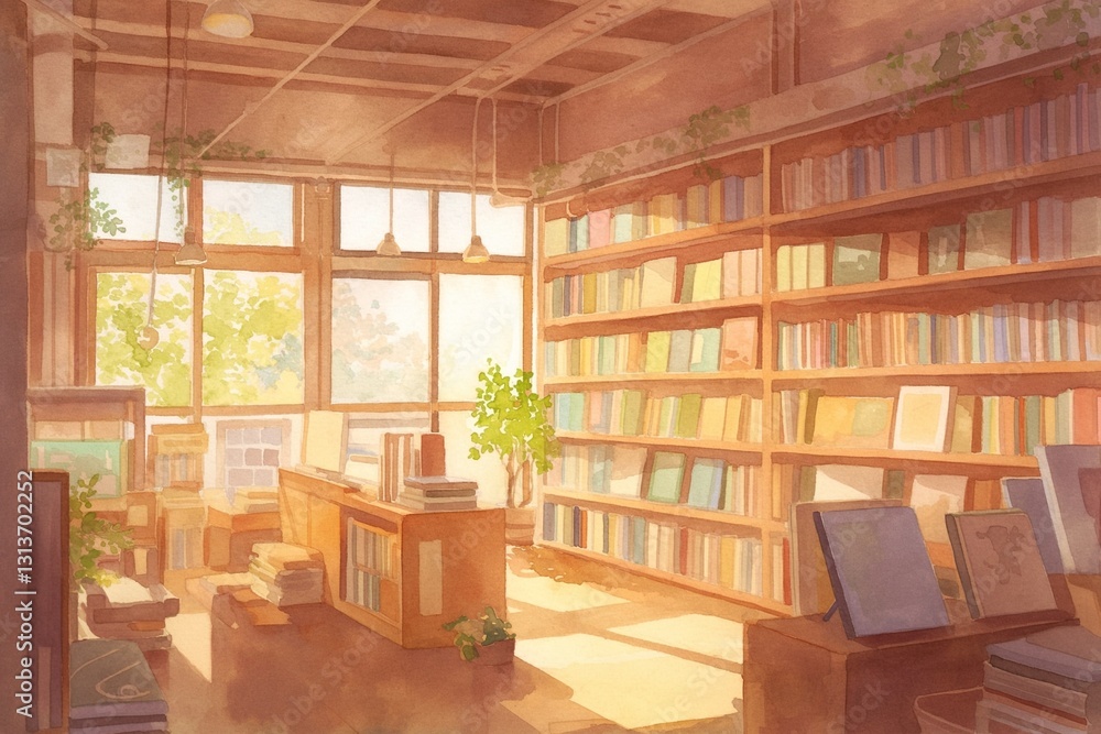 ナチュラルな書店インテリア|温もりあふれる読書スペース ナチュラルな書店インテリア|温もりあふれる読書スペース