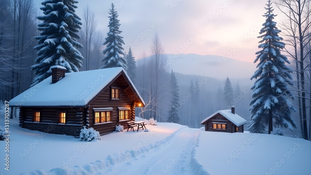 Winter houses in the forest, winter landscape, winter landscape, winter landscape, winter landscape, winter Winter houses in the forest, winter landscape, winter landscape, winter landscape, winter landscape, winter
