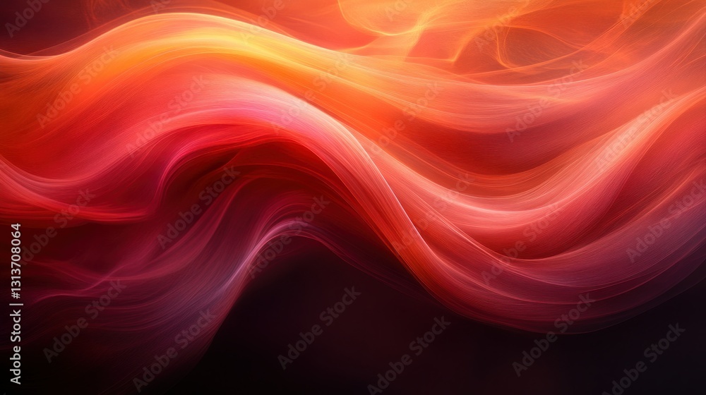 Fototapeta premium Abstract fiery waves