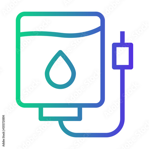 blood transfusion Line Gradient Icon