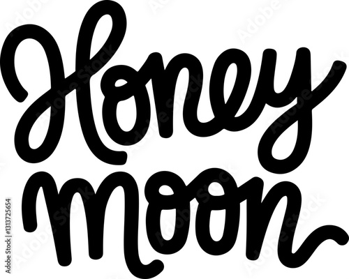 Honeymoon Hand Lettering.