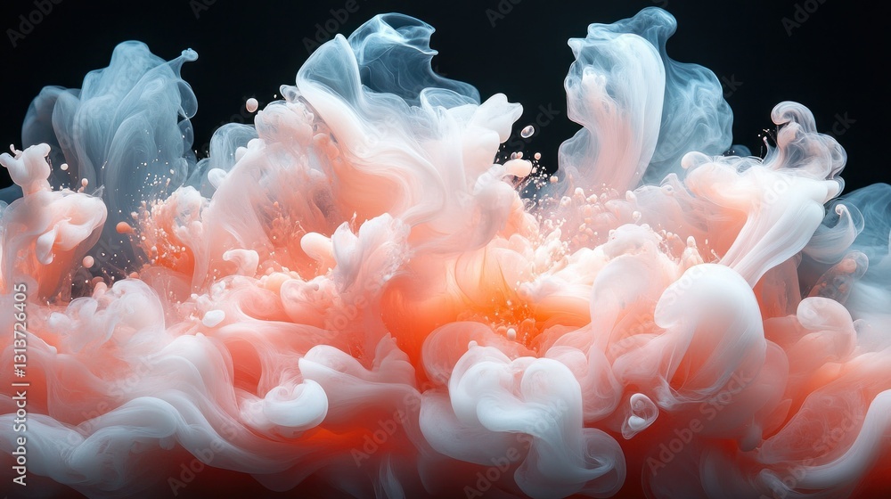 Fototapeta premium Abstract swirling colors