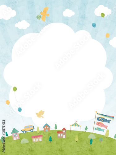 ゴールデンウィークの背景イラスト