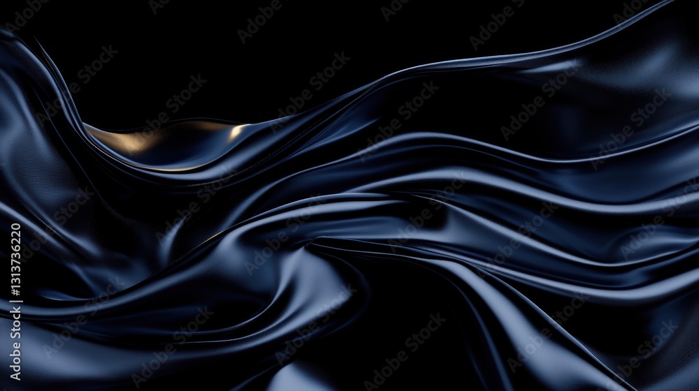 Intricate patterns of a high-gloss metallic texture glimmering in the dark Generative AI Intricate patterns of a high-gloss metallic texture glimmering in the dark Generative AI