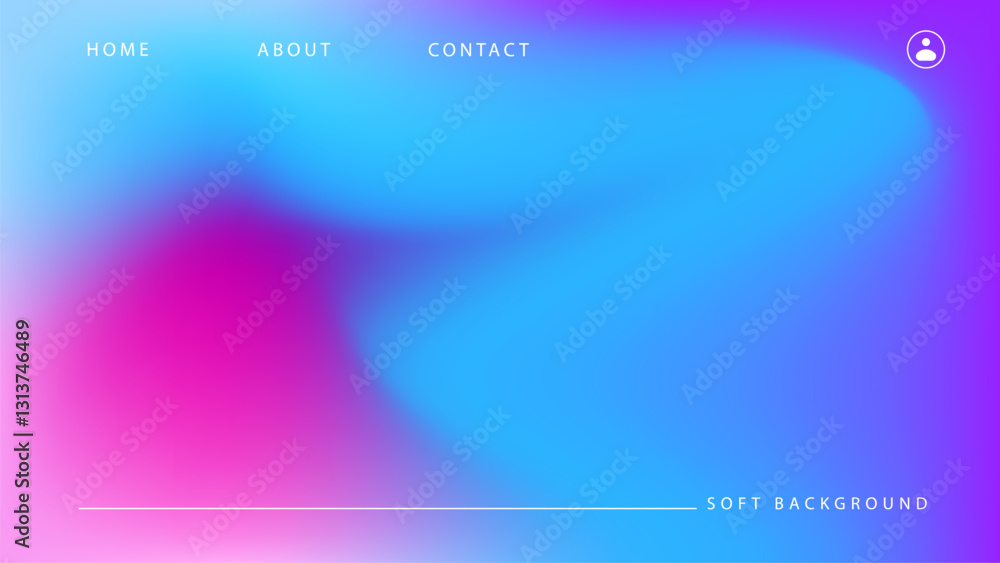 Fototapeta premium Soft pastel gradient abstract colorful background. Blurred texture background, purple, blue and pink gradient colors