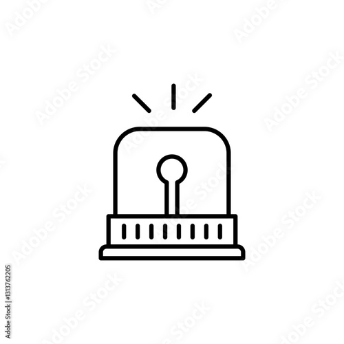 Siren line icon
