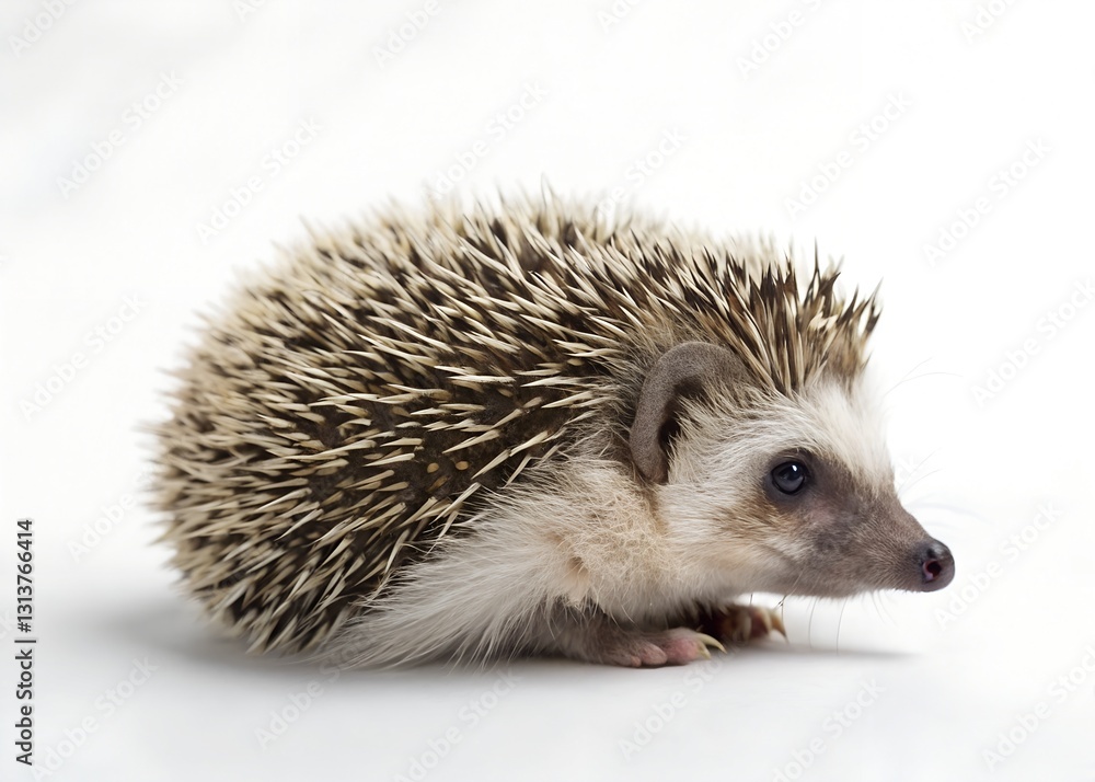 Fototapeta premium Close-Up Portrait of a Hedgehog
