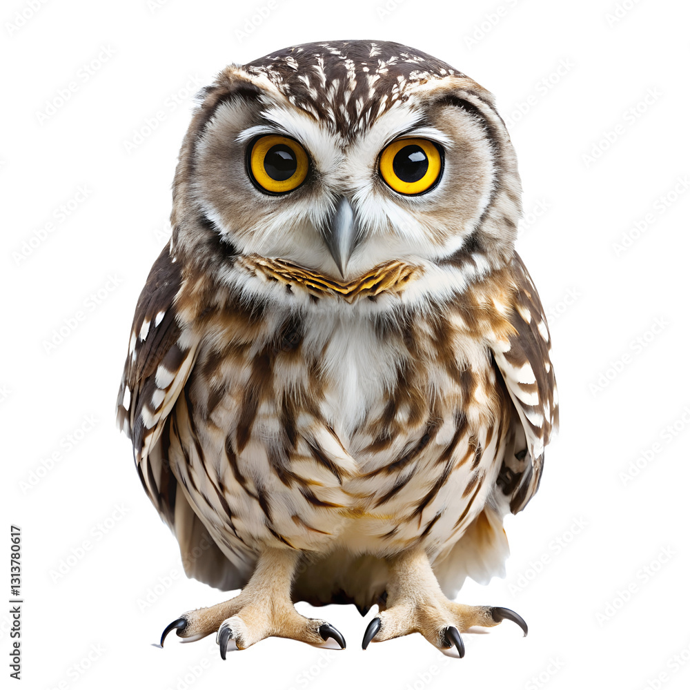 Obraz premium owl on white background