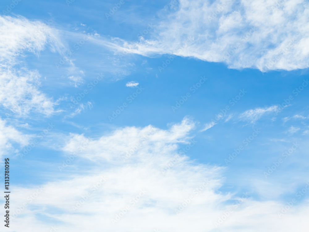 Naklejka premium Blue sky background white cloud abstract light day sun bright cloudy summer season beauty landscape atmosphere air view sunshine climate environment ecosystem change energy concept.
