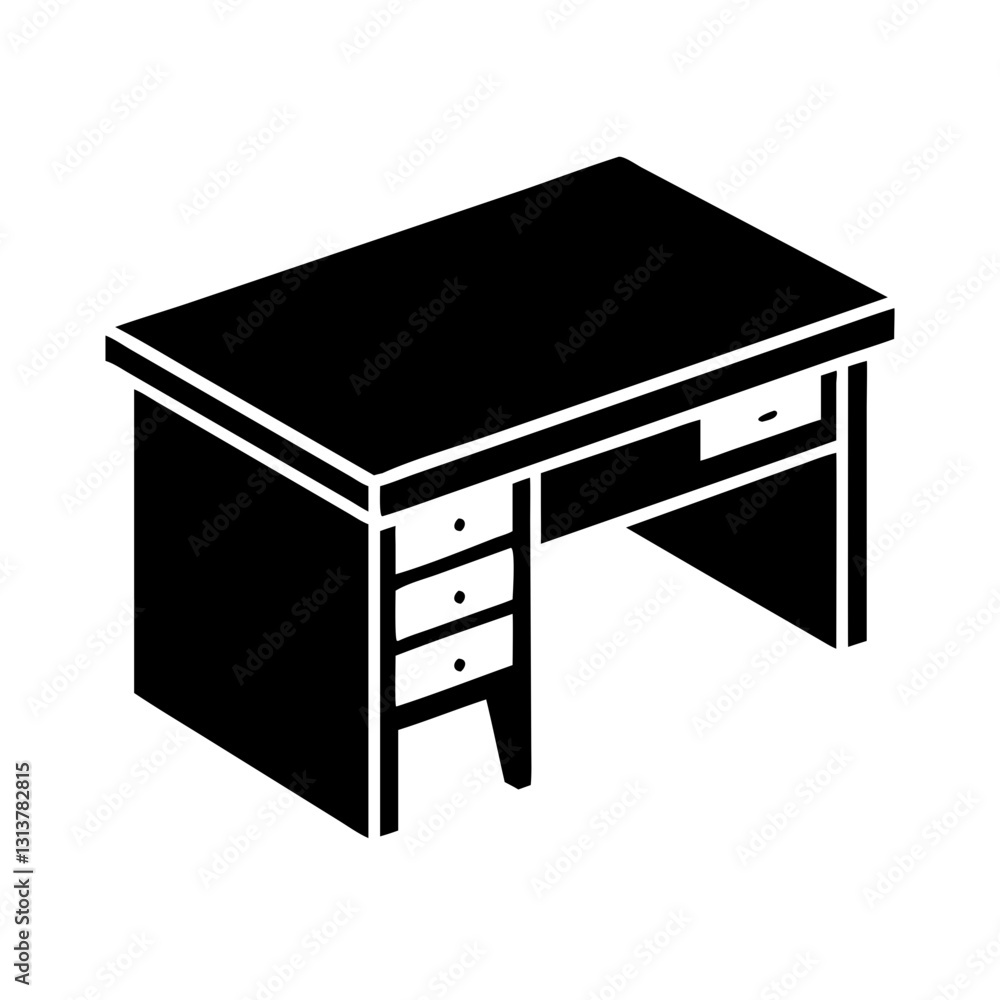 desk icon, desk silhouette vector illustration -desk Editable Vector Illustration. desk icon, desk silhouette vector illustration -desk Editable Vector Illustration.