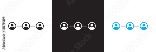 Social distance icon . social distancing icon.  Isolated on white, pink and black background. Vector illustration. EPS 10