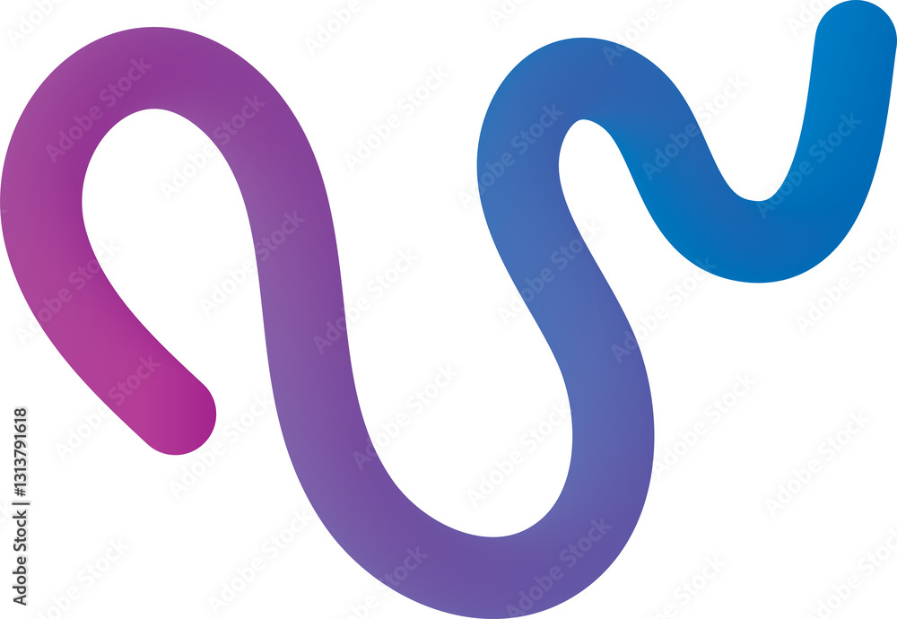 Abstract Vibrant Gradient Hand-Drawn Wavy Wiggly Squiggly Line Illustration Abstract Vibrant Gradient Hand-Drawn Wavy Wiggly Squiggly Line Illustration