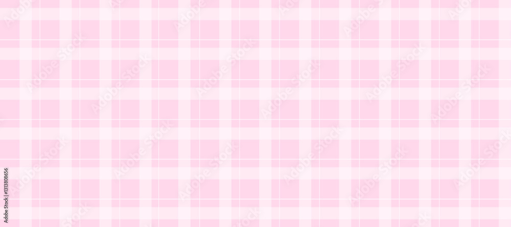 Pink and white plaid fabric checkered texture background Pink and white plaid fabric checkered texture background