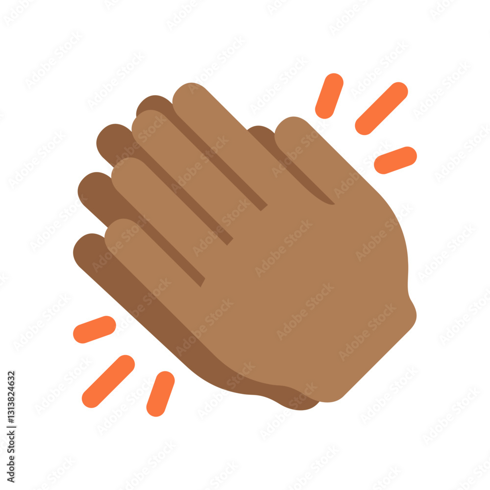 Clapping Hands: Medium Skin Tone Clapping Hands: Medium Skin Tone