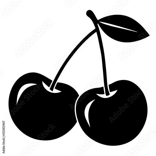 Wallpaper Mural vector illustration of cherries Torontodigital.ca