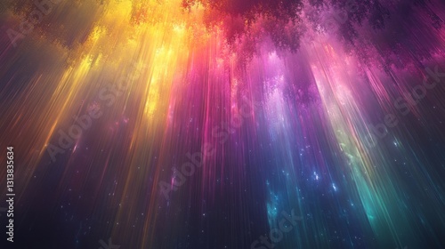 Ethereal glowing forest  soft light beams and misty atmosphere  abstract and surreal  high-resolution  peaceful and dreamy  vibrant and atmospheric landscape