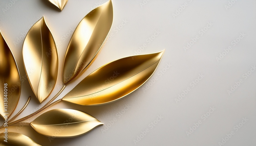 Matte gold petals on a milky background – exclusive, warm minimalism with luxurious details, perfect for refined designs Matte gold petals on a milky background – exclusive, warm minimalism with luxurious details, perfect for refined designs
