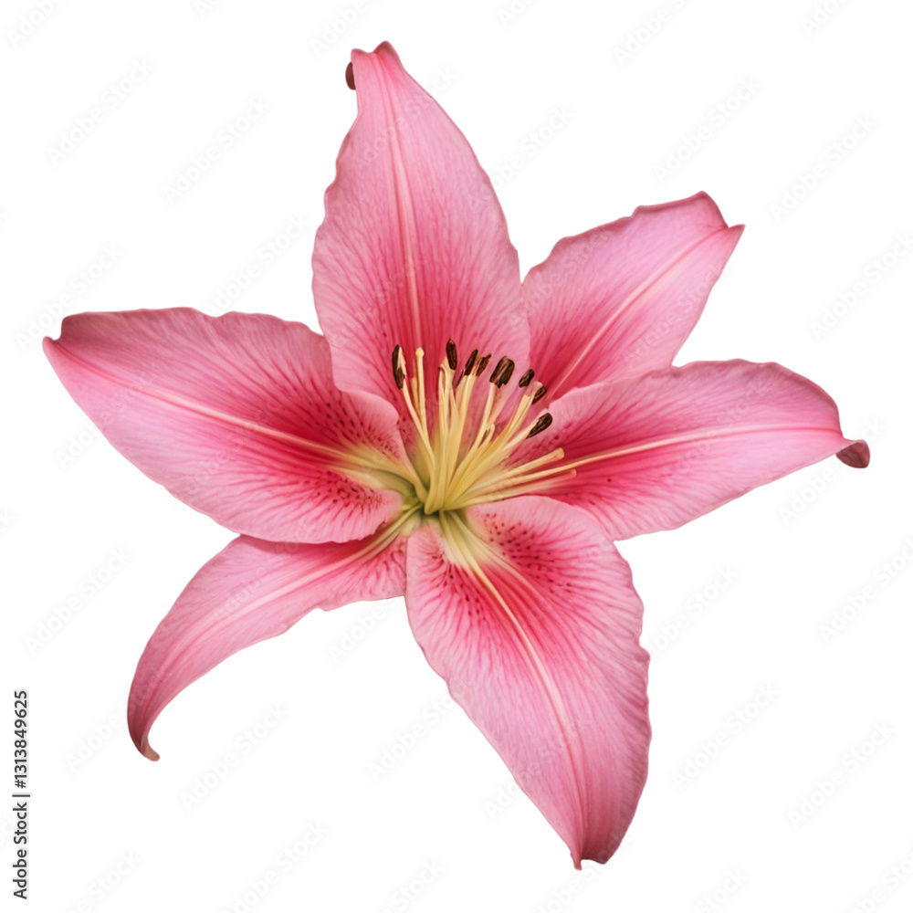 pink lily isolated on white background
pink lily isolated on white background