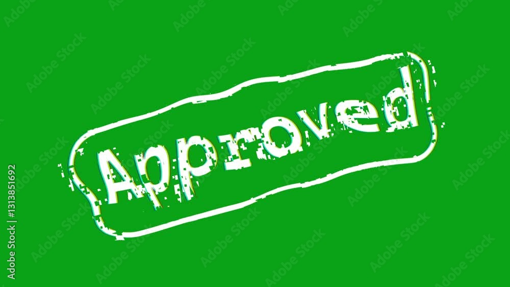 Approved green stamp, stamp of approved animation on green background. Stamp with the word Approved. Approved green stamp, stamp of approved animation on green background. Stamp with the word Approved.