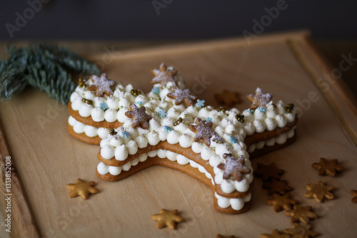 christmas cookies on the table