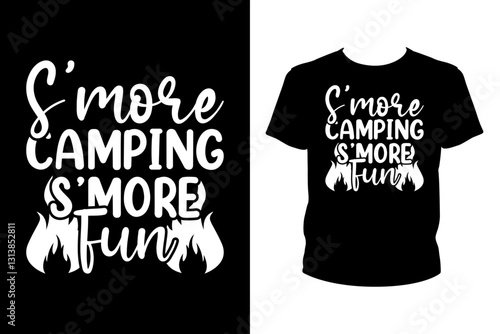 S'more camping s'more fun - Art files for Cricut and Silhouette. You can edit them with Adobe Illustrator.