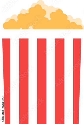 Simple popcorn icon