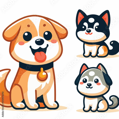 pet, happy, animal, dog, cute, puppy, domestic, adorable, portrait, canine, isolated, breed, looking, purebred, white, sitting, background, doggy, friendly, young, friendship, playful, mammal, pedigre