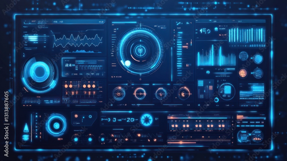 A digital interface displaying data analytics and visualization tools A digital interface displaying data analytics and visualization tools