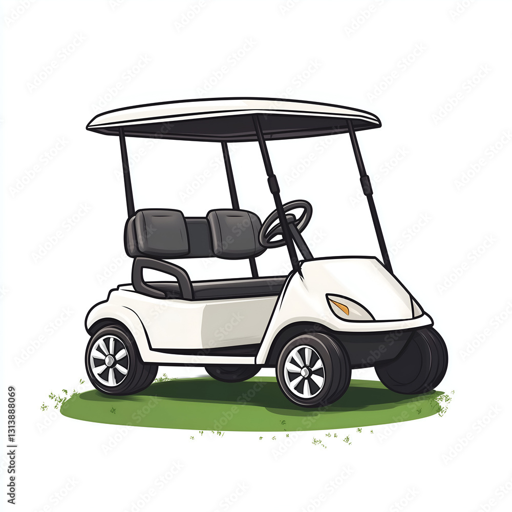 Golf cart vector illustration Golf cart vector illustration