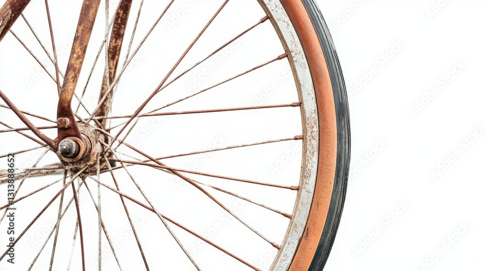 Fototapeta premium Vintage Vintage Bike View Muted Shimmer Tones Faded