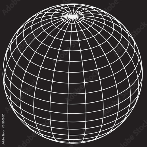 abstract sphere earth vector illustration